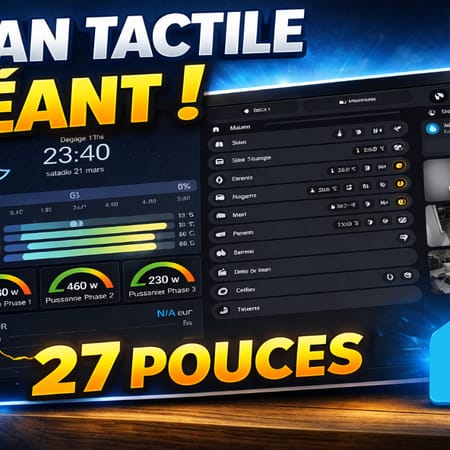 Image de : Dashboard Home Assistant sur écran tactile 27” : enfin lisible et utile au quotidien